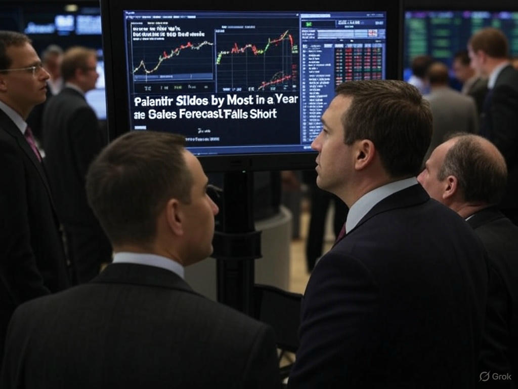 Palantir Stock Drops Most in a Year as Forecast Disappoints