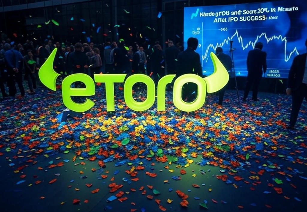 eToro Stock Soars 30% in Nasdaq Debut After IPO Success